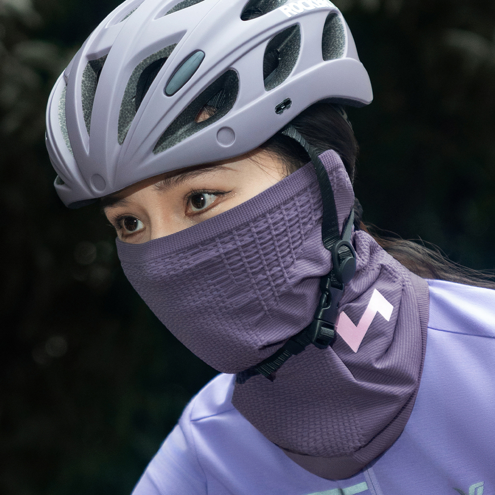 Rockbros LFA23 TVI Women&amp;amp;#39;s Knitted Bicycle Neck Warmer - Purple