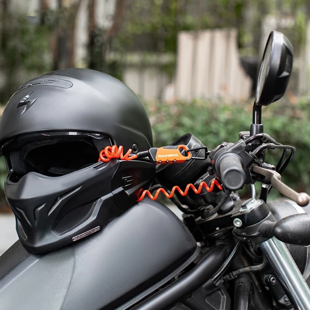 Rockbros RBK6N Combination Bike Lock - Orange