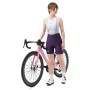 Rockbros YDDK017-1 TVI Women&amp;amp;#39;s Cycling Shorts with Bib and Pad Size M - Purple
