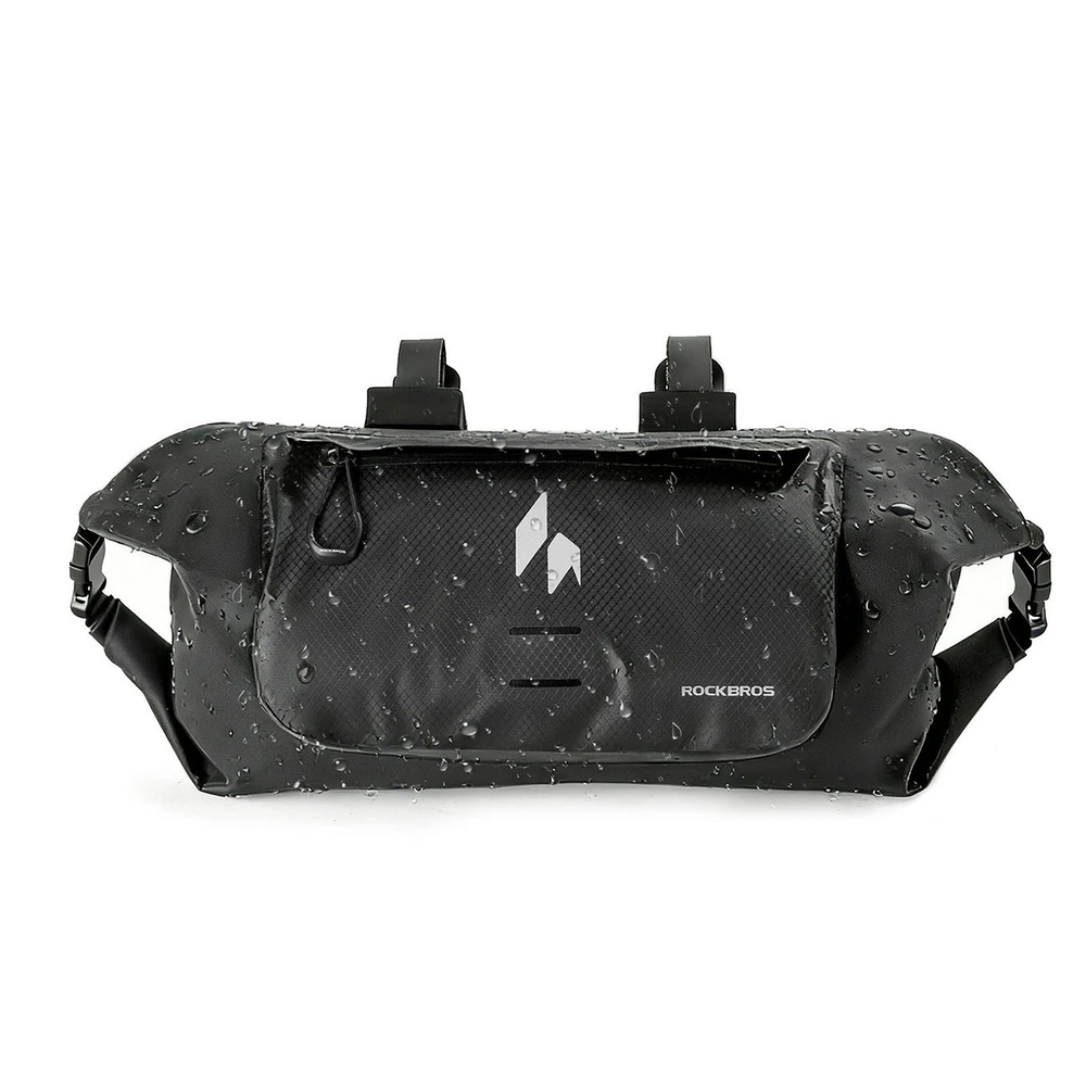 Rockbros AS-154 Waterproof Handlebar Bicycle Bag 8L - Black