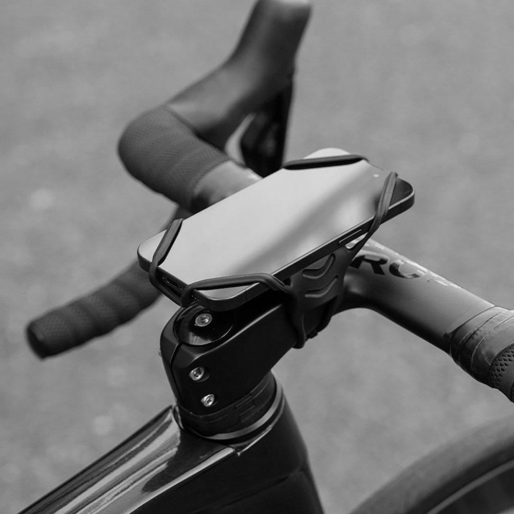 Rockbros LF24166 Silicone Bike Phone Holder 4-7&amp;quot; - Black