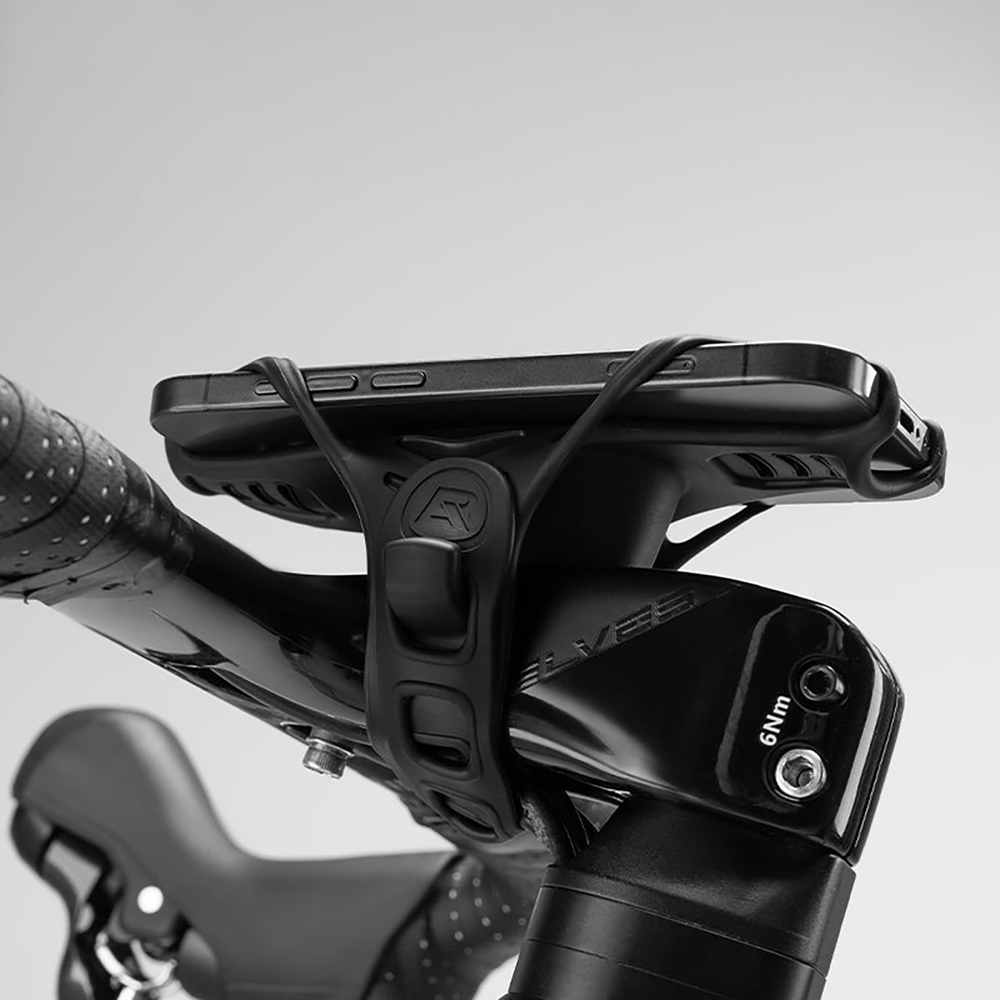 Rockbros LF24166 Silicone Bike Phone Holder 4-7&amp;quot; - Black