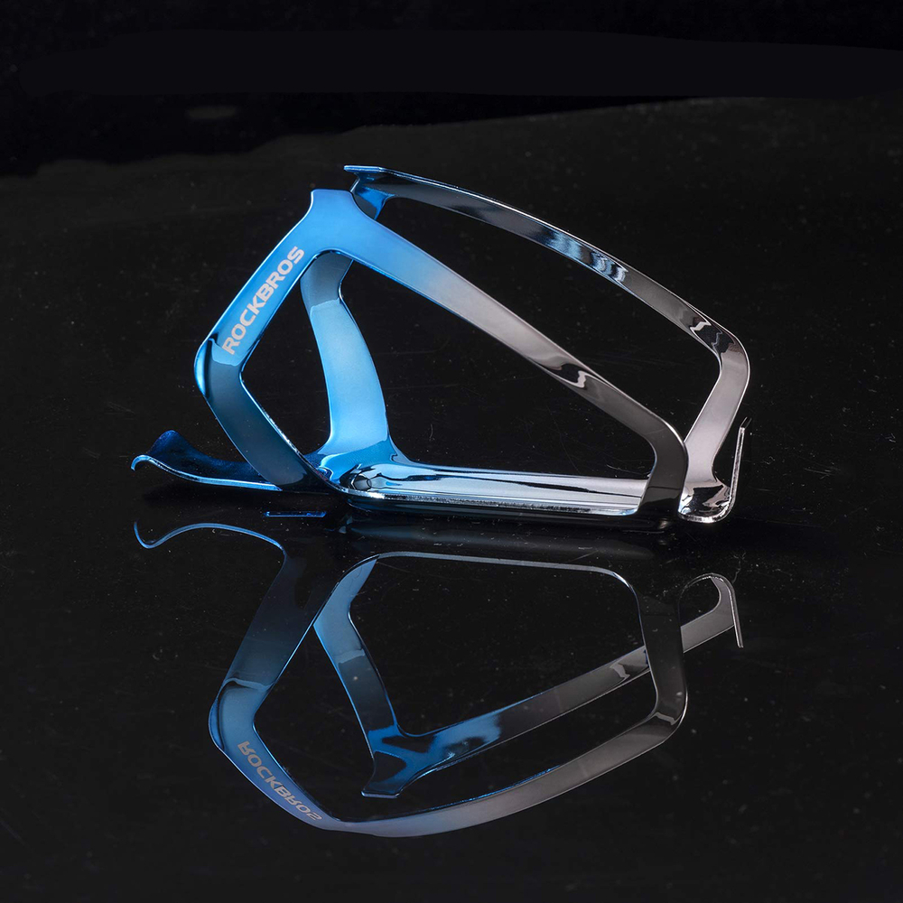 Rockbros RKL02 Aluminum Bottle Cage - Blue and Silver