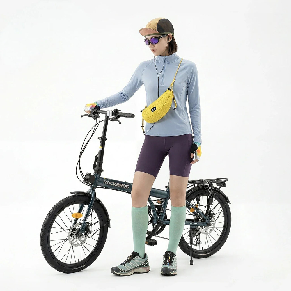 Rockbros H74 Bicycle Bag for Handlebar or Banana Shoulder 1.8L - Yellow