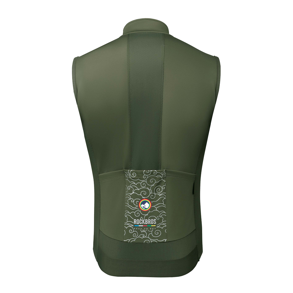 Rockbros TLMJ002 ROAD TO SKY insulated windproof vest M - green