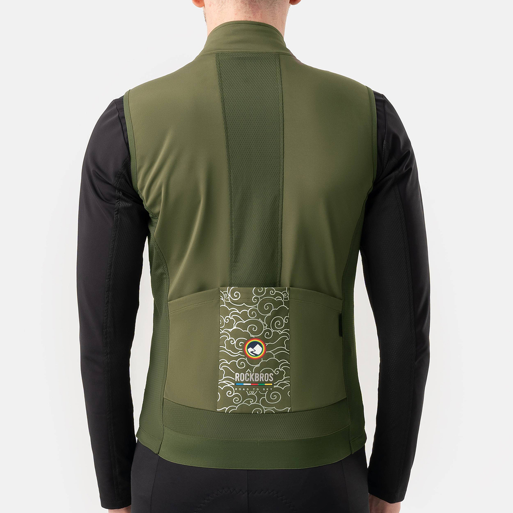 Rockbros TLMJ002 ROAD TO SKY insulated windproof vest M - green