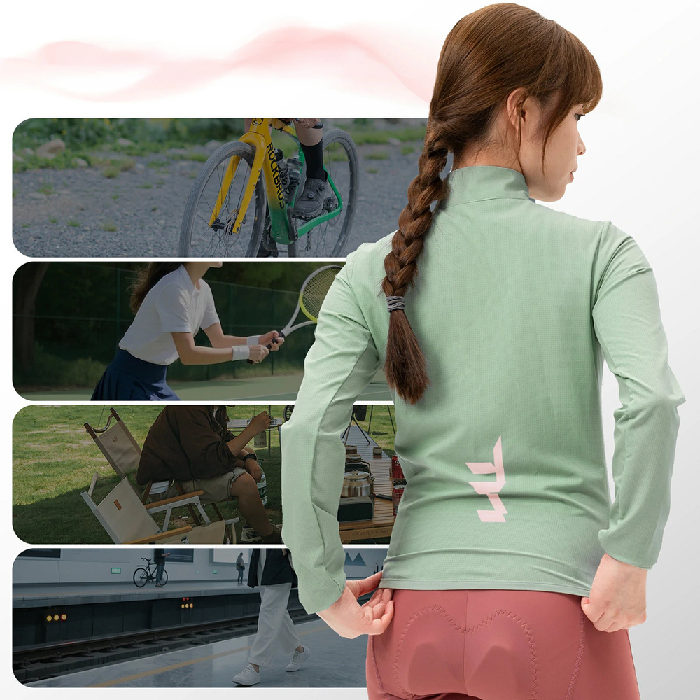 Rockbros YPW069 TVI S Women&amp;amp;#39;s Cycling Jacket - Green