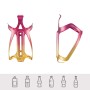 Rockbros RKL02 Aluminum Bottle Cage - Red and Gold
