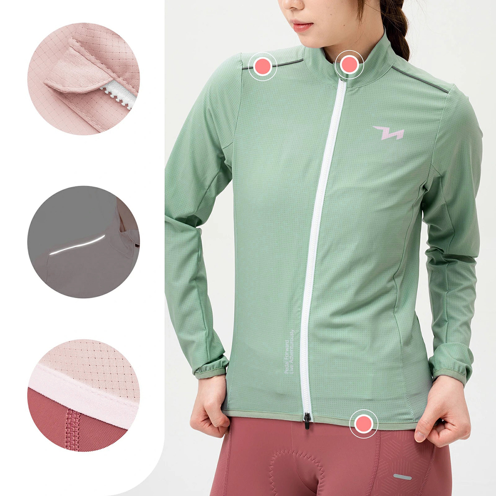 Rockbros YPW069 TVI L Women&amp;amp;#39;s Cycling Jacket - Green