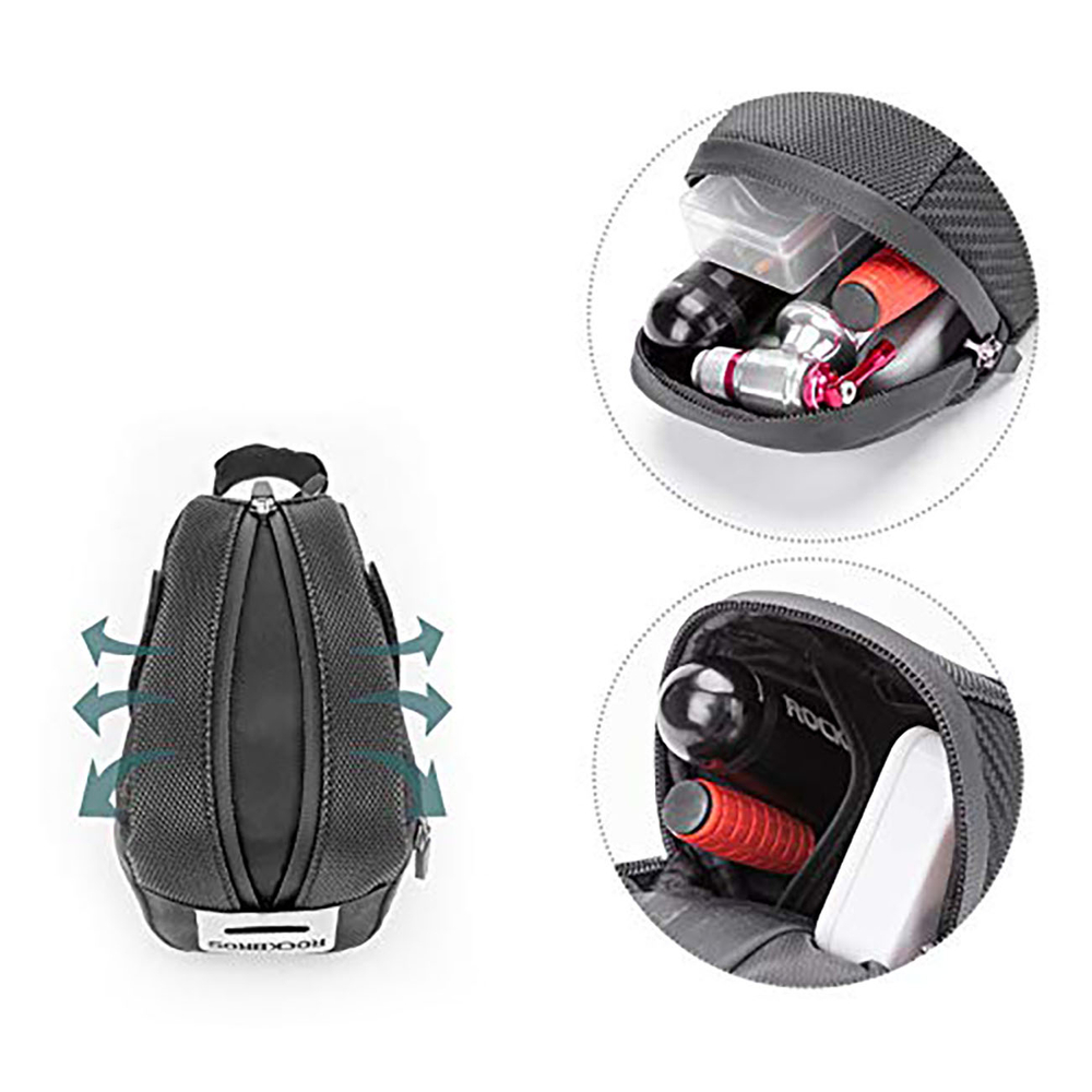 Rockbros B74 Bicycle Saddle Bag 0.75L - Black