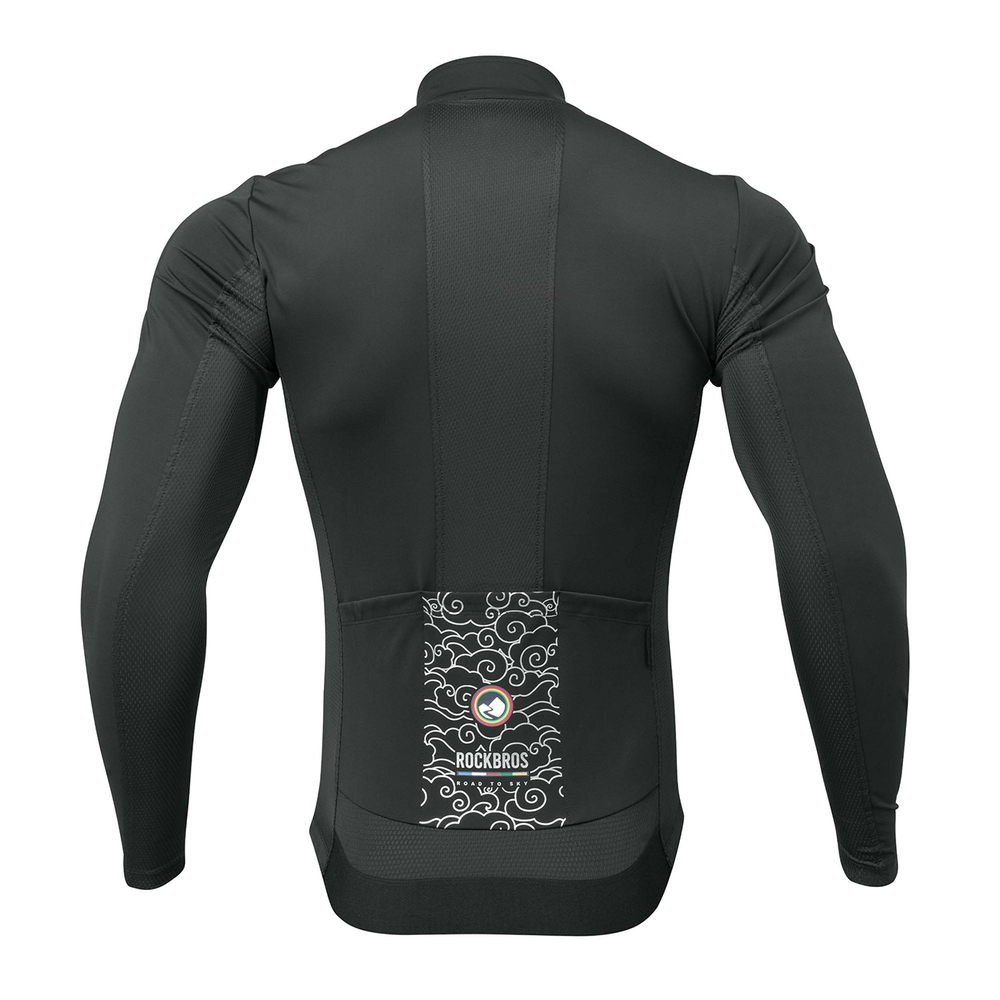 Rockbros TLWT001 ROAD TO SKY windproof insulated cycling jersey L - black