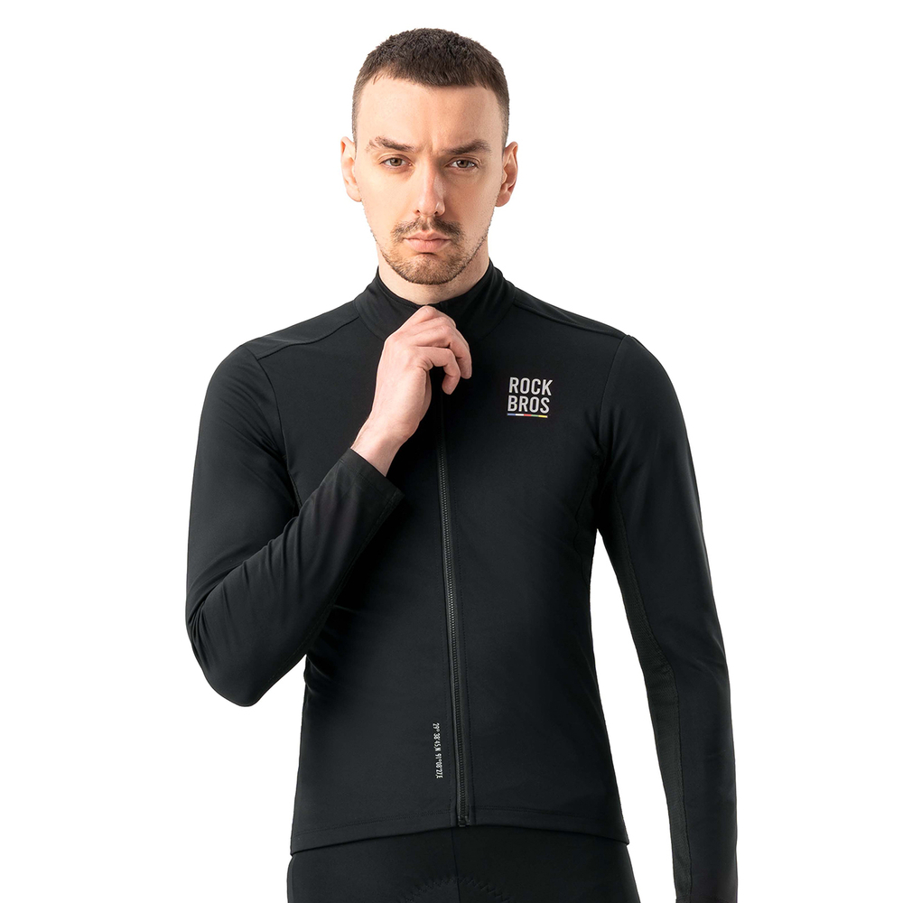 Rockbros TLWT001 ROAD TO SKY windproof insulated cycling jersey L - black