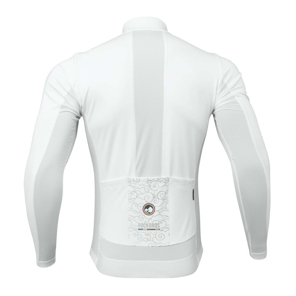 Rockbrs TLWT001 ROAD TO SKY cycling sweatshirt, windproof, insulated, S - white