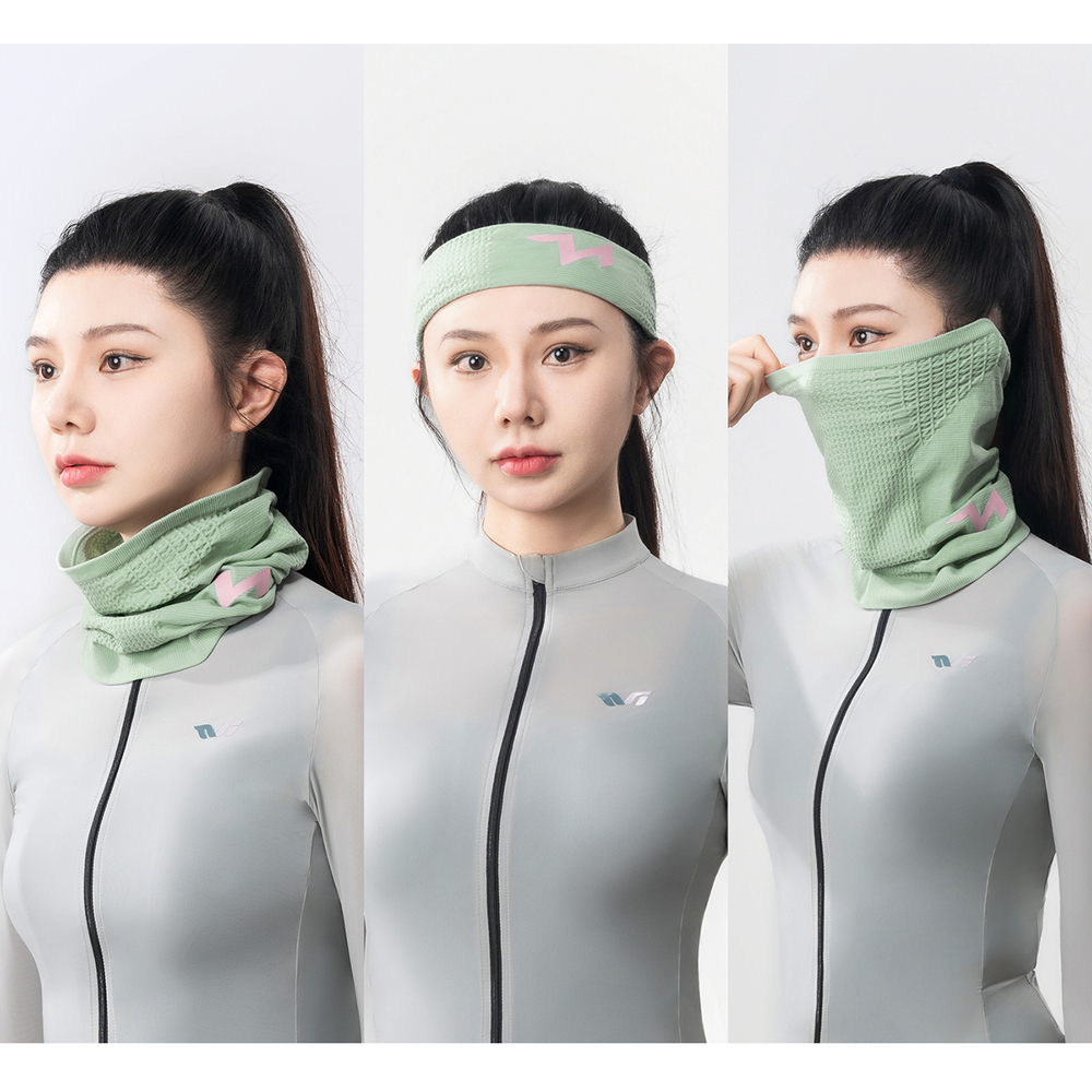 Rockbros LFA23 TVI Women&amp;amp;#39;s Knitted Bicycle Neck Warmer - Green