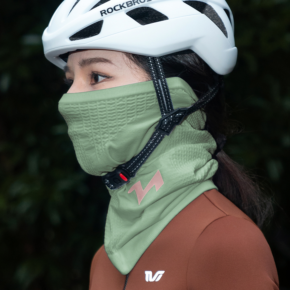 Rockbros LFA23 TVI Women&amp;amp;#39;s Knitted Bicycle Neck Warmer - Green
