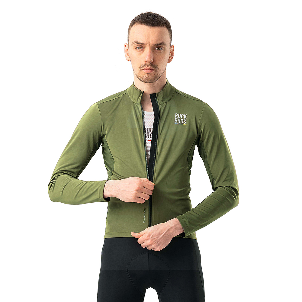 Rockbros TLWT001 ROAD TO SKY windproof insulated cycling jersey L - green