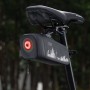 Rockbros AS-141 Lightweight Bicycle Seat Bag with Smart Rear Light - Black