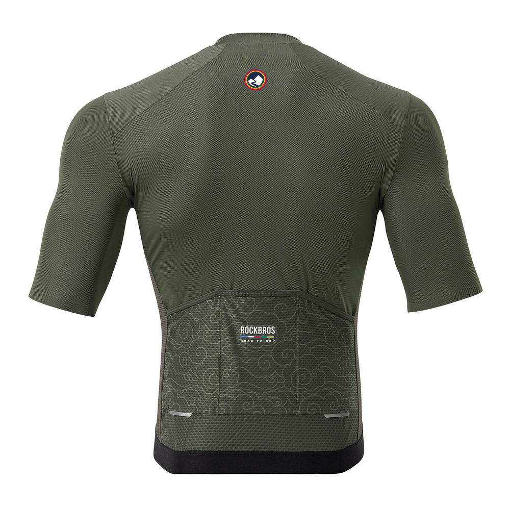 Rockbros 15220004002 ROAD TO SKY men&amp;amp;#39;s cycling jersey short sleeve S - green