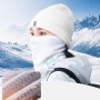 Rockbros LFA23 TVI Women&amp;amp;#39;s Knitted Bicycle Neck Warmer - White