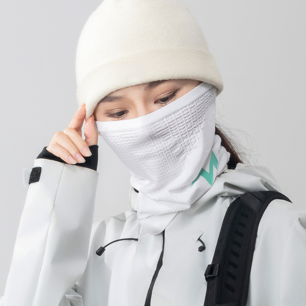 Rockbros LFA23 TVI Women&amp;amp;#39;s Knitted Bicycle Neck Warmer - White