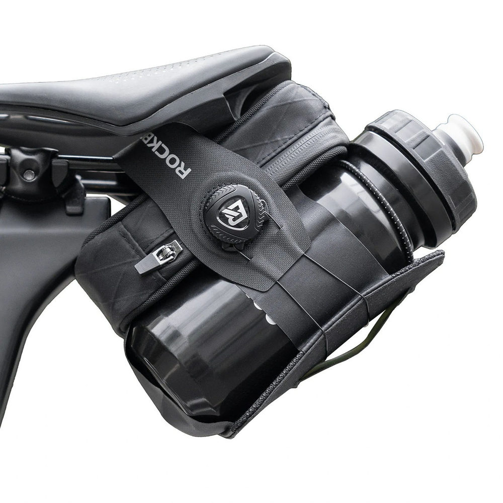 Rockbros P010 0.2L Bike Saddle Bag with 0.6L Bottle Holder - Black