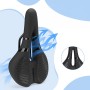 Rockbros 8182 city bicycle saddle, comfortable, anatomical - black