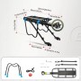 Rockbros Shelves HJ10010 Quick-Mount Bike Rack with Reflector - Black