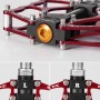 Rockbros JT201012LR 2010-12L Aluminum Platform Bicycle Pedals - Red