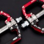 Rockbros 2010-12SBKR Aluminum Bicycle Pedals with Sealed Bearings - Black and Red