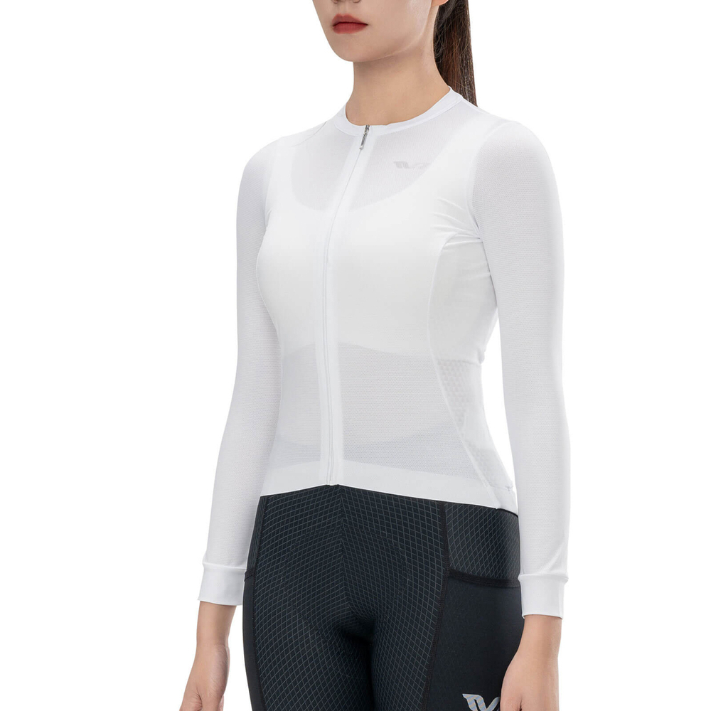 Rockbros 15210006004 TVI Women&amp;amp;#39;s Cycling Jersey Long Sleeve M - White