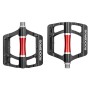 Rockbros 2020-12CBK Platform Aluminum Bicycle Pedals - Black