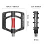 Rockbros 2020-12CBK Platform Aluminum Bicycle Pedals - Black