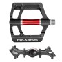Rockbros 2020-12CBK Platform Aluminum Bicycle Pedals - Black