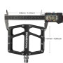 Rockbros K399-BK Wide Platform Bicycle Pedals - Black