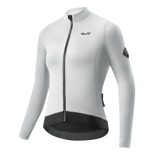 Rockbros YDWT006 TVI women&amp;amp;#39;s cycling jersey insulated autumn/winter M - white and gray