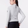 Rockbros YDWT006 TVI women&amp;amp;#39;s cycling jersey insulated autumn/winter L - white and gray