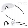 Rockbros Cycling Glasses Photochromic with UV Protection and Corrective Insert - White - OUTLET