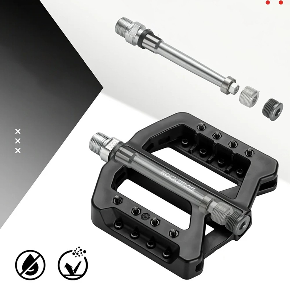 Rockbros RK01 Nylon Bicycle Pedals - Black