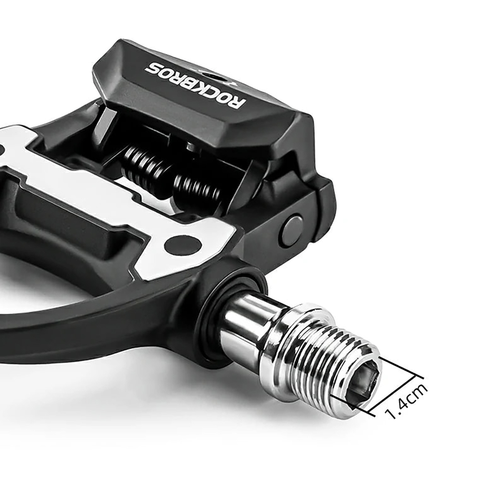 Rockbros P602 bicycle pedals SPD-SL system - black