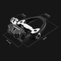 Rockbros P602 bicycle pedals SPD-SL system - black