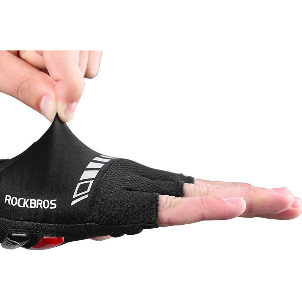 Rockbros S143-BK XL cycling gloves with gel inserts - black - OUTLET