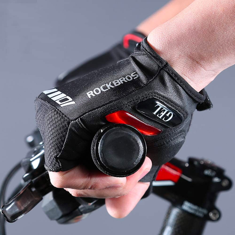 Rockbros S143-BK XL cycling gloves with gel inserts - black - OUTLET