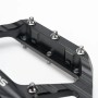 Rockbros C700 Reflective Aluminum Platform Bicycle Pedals - Black