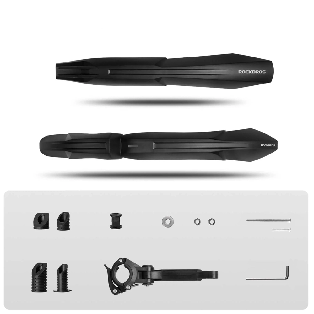 Rockbros FK-880 front and rear bicycle fenders for 24&amp;quot; bikes - black