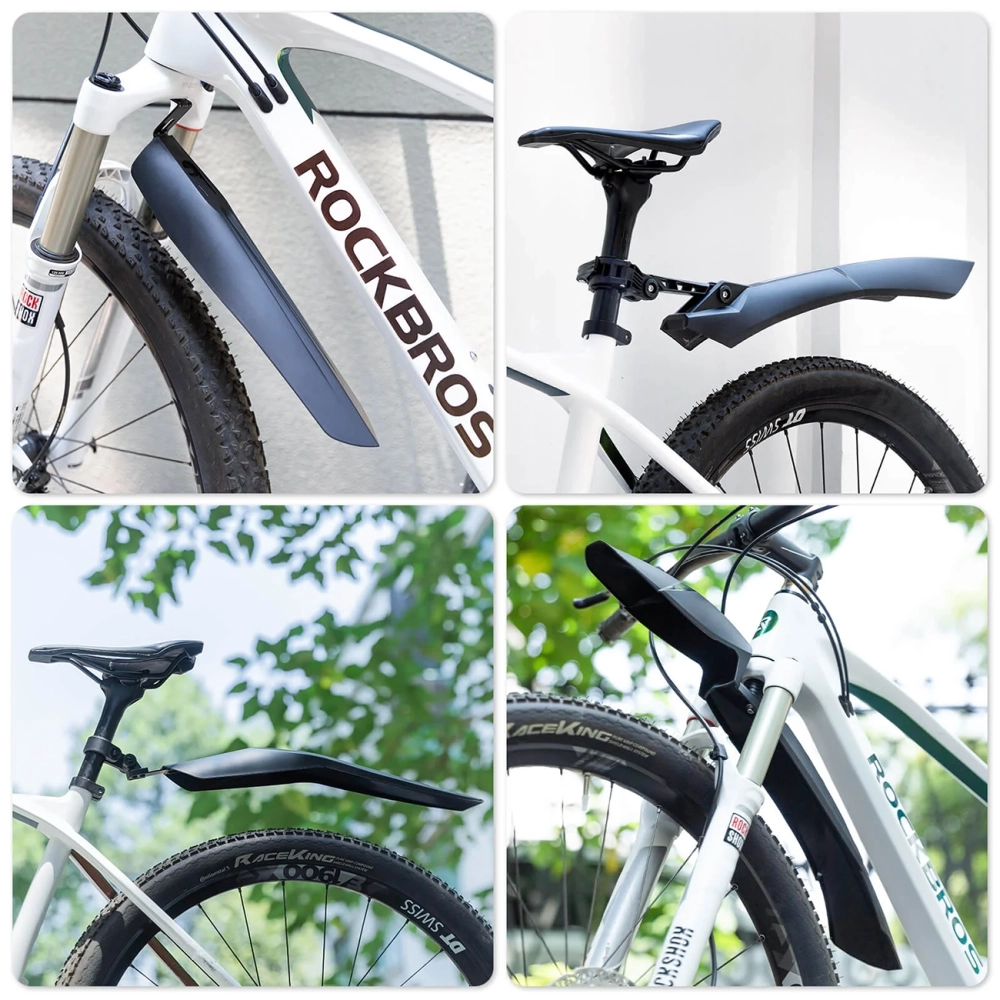 Rockbros FK-880 front and rear bicycle fenders for 24&amp;quot; bikes - black