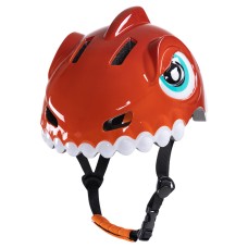 Wozinsky Children's Bike Helmet Dinosaur Pattern S - Red - OUTLET