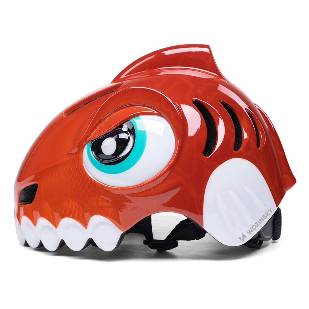 Wozinsky Children's Bike Helmet Dinosaur Pattern S - Red - OUTLET