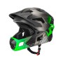 Rockbros TS-61 10110061003 Children's Bike Helmet with Detachable Chin Size S (48-52) - Green - OUTLET