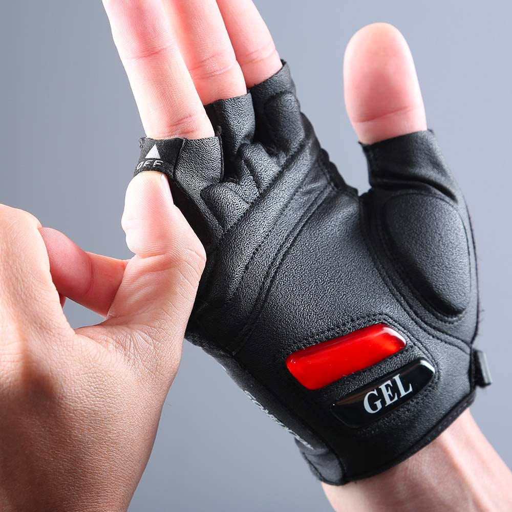 Rockbros S143-BK L cycling gloves with gel inserts - black - OUTLET