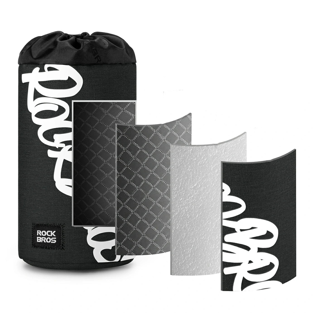 Rockbros G004 Flash Journey 1L Water Bottle Bag - Black